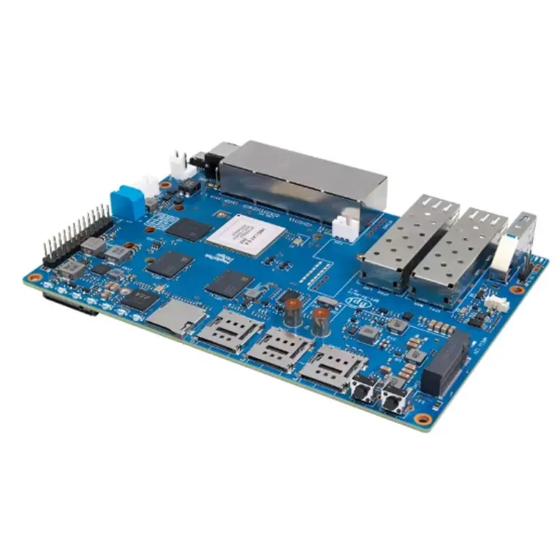 Banana Pi BPI-R4 MediaTek MT7988A (Filogic 880) четырехъядерный кронштейн Corex-A738GBDDR4 8 ГБ eMMC Поддержка платы Smart Router Openwrt
Banana Pi BPI-R4 MediaTek MT7988A (Filogic 880) четырехъядерный кронштейн Corex-A738GBDDR4 8 ГБ eMMC Поддержка платы Smart Router Openwrt