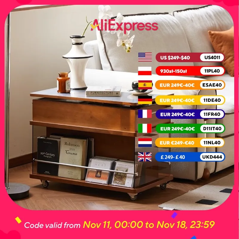Portable Multifunctional Coffee Table Wood Wheels Storage Lift Luxury End Tables Center Designer Salontafel Furniture Home
Portable Multifunctional Coffee Table Wood Wheels Storage Lift Luxury End Tables Center Designer Salontafel Furniture Home