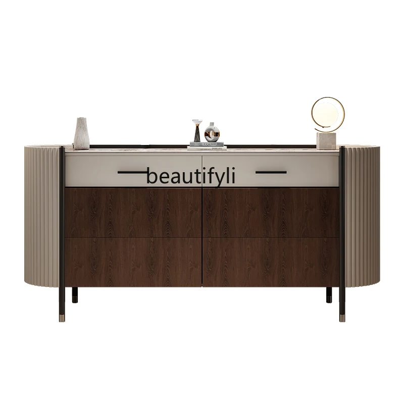 T Solid wood chest light luxury entrance living room bedroom storage cabinet rock slab six edge cabinet
T Solid wood chest light luxury entrance living room bedroom storage cabinet rock slab six edge cabinet