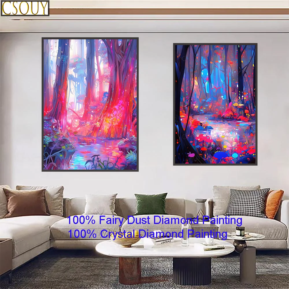 100% Fairy Dust Diy Diamond Painting Cross Stitch The Light Of The Forest Embroidery Square Mosaic Home Decor Needlework Crystal
100% Fairy Dust Diy Diamond Painting Cross Stitch The Light Of The Forest Embroidery Square Mosaic Home Decor Needlework Crystal
