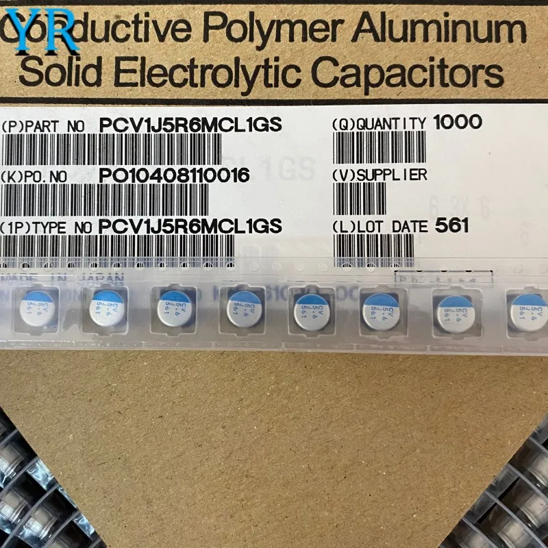 20PCS SMD Conductive Polymer Solid Aluminum Electrolytic Capacitor 63V5.6UF 6.3X6 PCV1J5R6MCL1GS CV 5.6 J
20PCS SMD Conductive Polymer Solid Aluminum Electrolytic Capacitor 63V5.6UF 6.3X6 PCV1J5R6MCL1GS CV 5.6 J