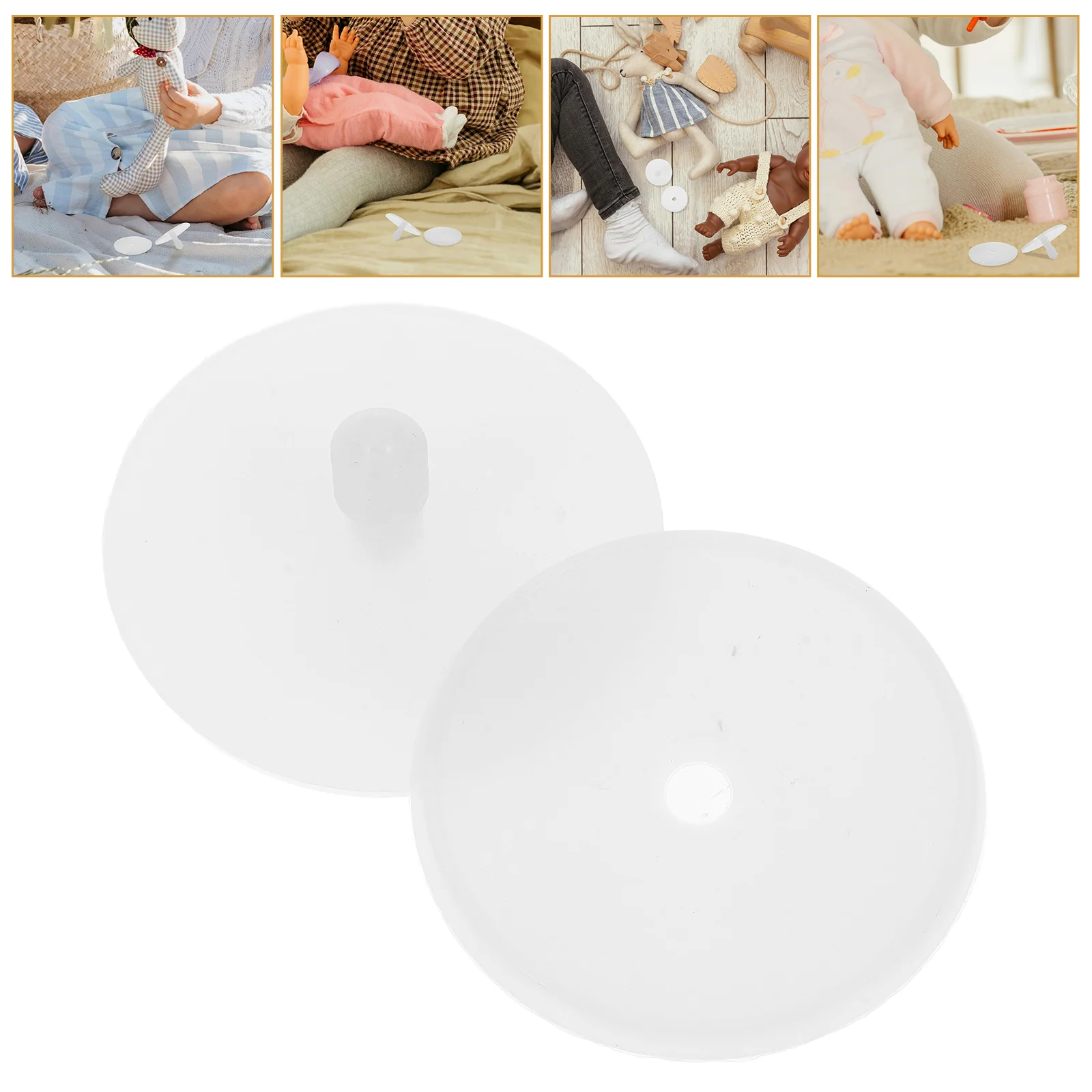 50 Set DIY Joints Toy Accessories Joints Plastic Joints Supplies White Size 40MM
50 Set DIY Joints Toy Accessories Joints Plastic Joints Supplies White Size 40MM