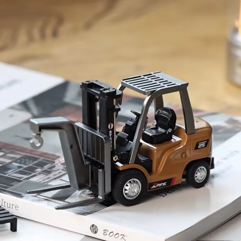 1/64 Scale Mini Alloy Forklift Toy Remote Control Electric Engineering Pocket Die-Cast RC Construction Vehicle for Boy Collector
1/64 Scale Mini Alloy Forklift Toy Remote Control Electric Engineering Pocket Die-Cast RC Construction Vehicle for Boy Collector