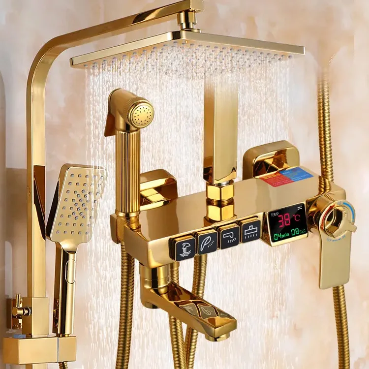 A Hot Sale Rainfall Wall Mounted Bathroom Shower Set Digital Display Thermostatic Shower Set
A Hot Sale Rainfall Wall Mounted Bathroom Shower Set Digital Display Thermostatic Shower Set