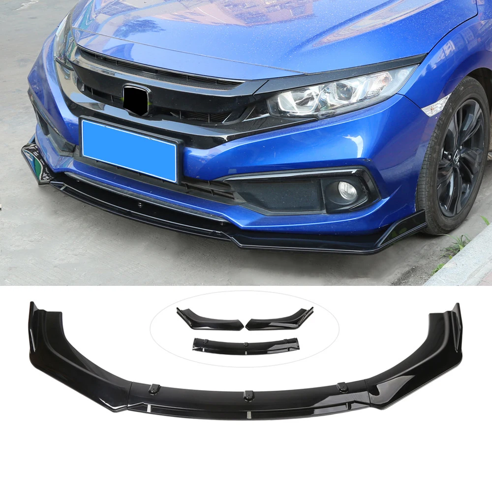 Universal 3pcs/set Front Bumper Lip Body Kit Spoiler Splitter Bumper Canard Lip Car Accessory Bumper Canard Lip Splitter Black
Universal 3pcs/set Front Bumper Lip Body Kit Spoiler Splitter Bumper Canard Lip Car Accessory Bumper Canard Lip Splitter Black
