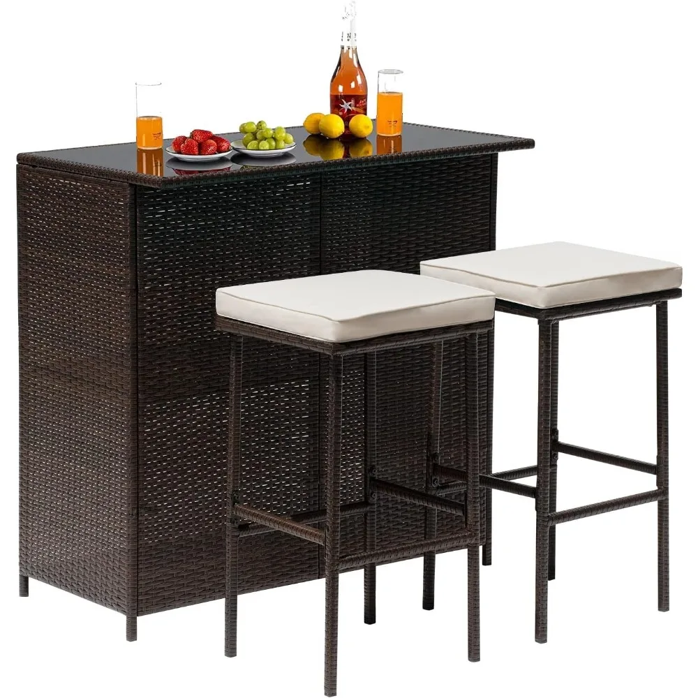 Wicker Patio Furniture 3 Piece Patio Set Chairs Wicker Outdoor Rattan Conversation Sets Bistro Set Coffee Table
Wicker Patio Furniture 3 Piece Patio Set Chairs Wicker Outdoor Rattan Conversation Sets Bistro Set Coffee Table