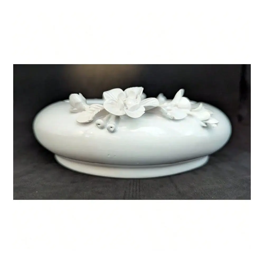 Vintage Italian White Porcelain CapodimonteStWbr Yle Ashtray 7 Dia.
Vintage Italian White Porcelain CapodimonteStWbr Yle Ashtray 7 Dia.