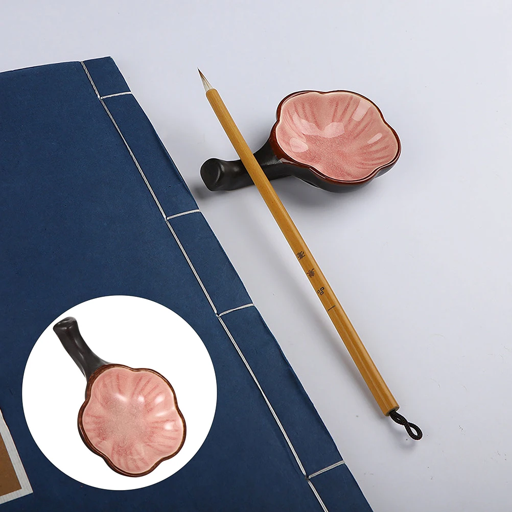 2Pcs Ceramic Ink Dish Pen Holder Set Durable Gloss Surface Brush Rack Calligraphy Brush Rest Writing Ink Plate
2Pcs Ceramic Ink Dish Pen Holder Set Durable Gloss Surface Brush Rack Calligraphy Brush Rest Writing Ink Plate