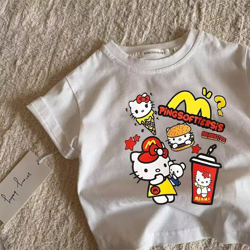 Sanrio's 2026 Summer New Design HelloKitty Graffiti Cartoon Print Pure Cotton Breathable Children's Short-Sleeved T-Shirt
Sanrio's 2026 Summer New Design HelloKitty Graffiti Cartoon Print Pure Cotton Breathable Children's Short-Sleeved T-Shirt
