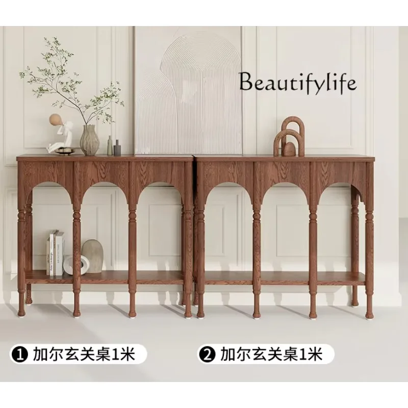 X36 Retro Solid Wood Porch Cabinet, Small Apartment With Antique Style Living Room Partition Cabinet Opposite The Door
X36 Retro Solid Wood Porch Cabinet, Small Apartment With Antique Style Living Room Partition Cabinet Opposite The Door