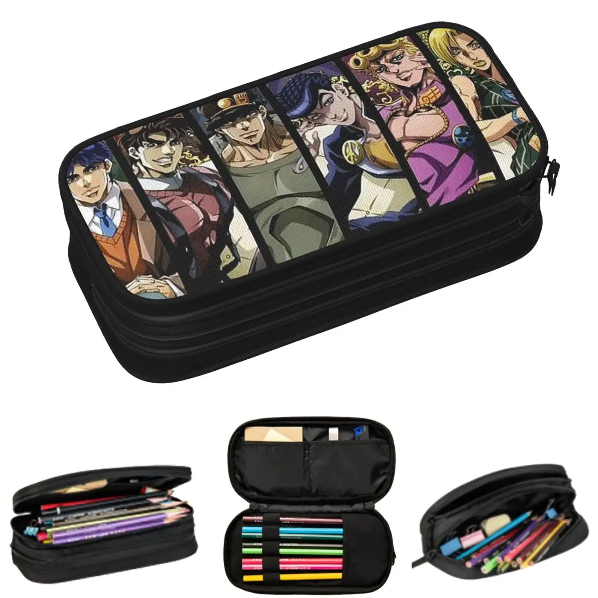 Пеналы с логотипом Jojo's Bizarre Adventure, японское аниме и манга, для студентов, подарочные пеналы-коробки, пеналы-сумки большой вместимости
Пеналы с логотипом Jojo's Bizarre Adventure, японское аниме и манга, для студентов, подарочные пеналы-коробки, пеналы-сумки большой вместимости