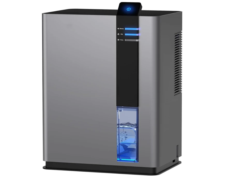 Dehumidifier for Home, 98 OZ Water Tank, (800 sq.ft) Dehumidifiers for Bathroom, Bedroom with Auto Shut Off, 5 Colors LED Light
Dehumidifier for Home, 98 OZ Water Tank, (800 sq.ft) Dehumidifiers for Bathroom, Bedroom with Auto Shut Off, 5 Colors LED Light