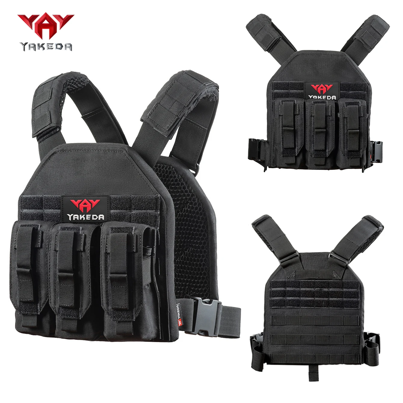 YAKEDA outdoor multi-functional hunting vest with MOLLE expansion system waist adjustable belt quick release buckle
YAKEDA outdoor multi-functional hunting vest with MOLLE expansion system waist adjustable belt quick release buckle