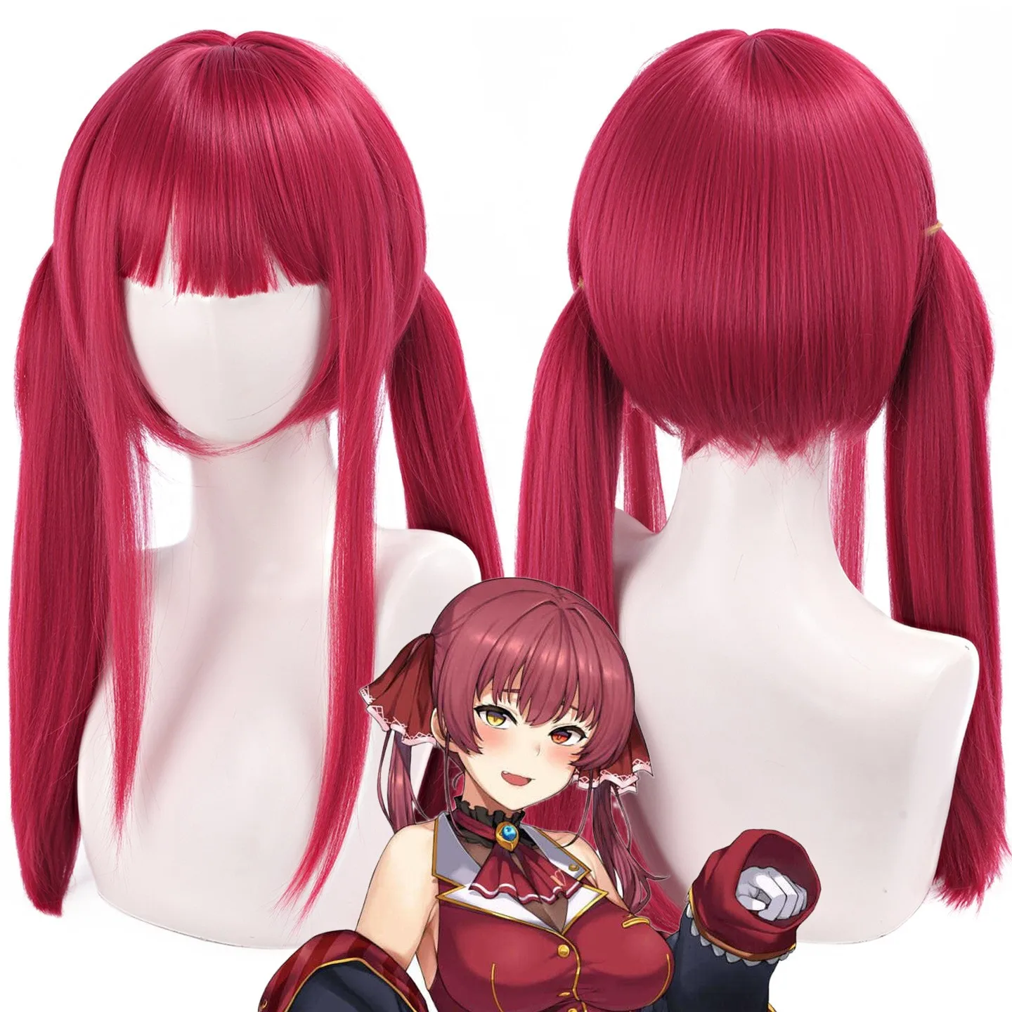 Houshou Marine Cosplay Wig 55cm Deep Red Half Long Synthetic Heat Resistant Hair Wig Virtual YouTube Vtuber Cos Wig Halloween
Houshou Marine Cosplay Wig 55cm Deep Red Half Long Synthetic Heat Resistant Hair Wig Virtual YouTube Vtuber Cos Wig Halloween