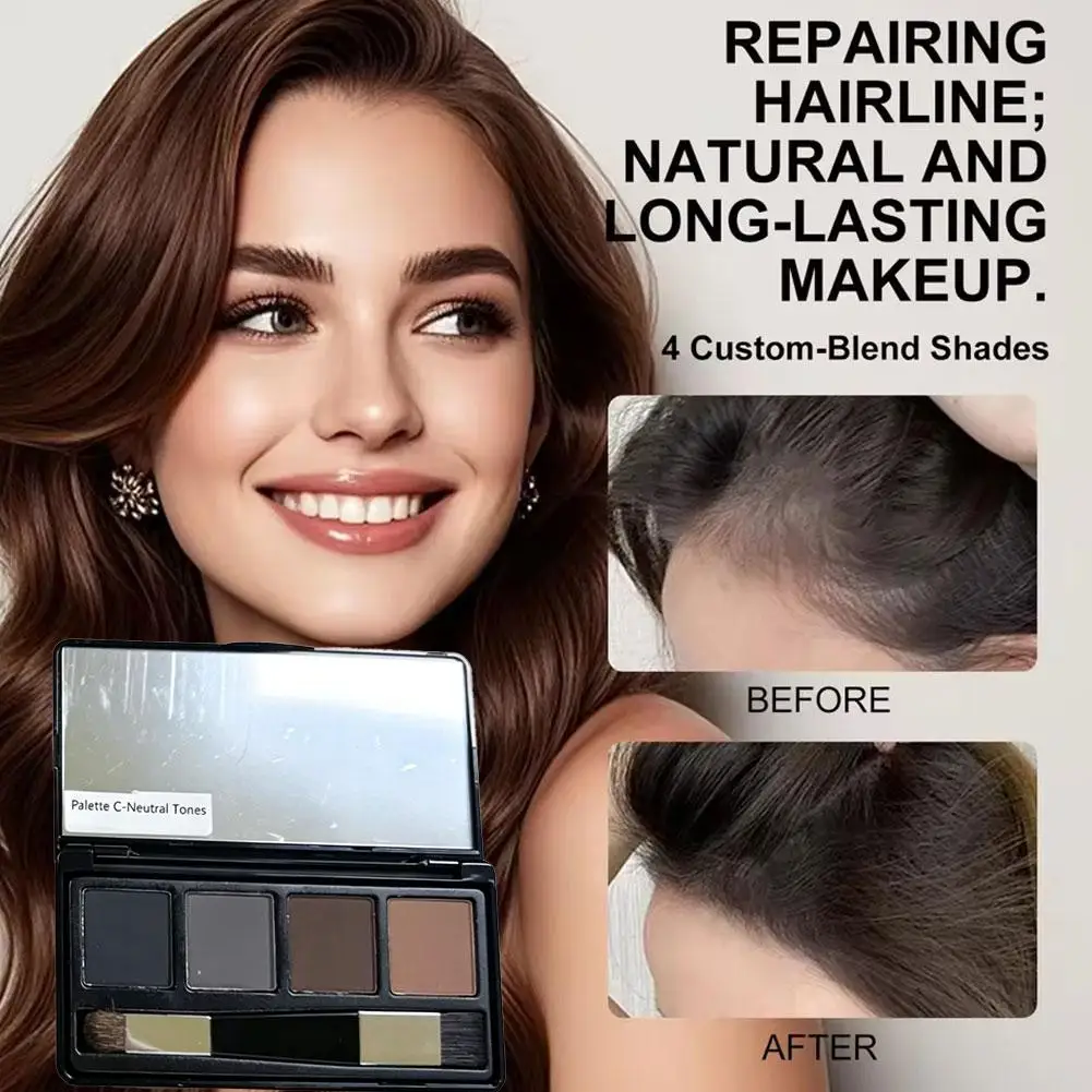 4‑Color Hairline Filling Powder Palette Dual‑End Brush Included Natural Shading Contour Powder For Hair Root Touch‑Up Forehead
4‑Color Hairline Filling Powder Palette Dual‑End Brush Included Natural Shading Contour Powder For Hair Root Touch‑Up Forehead