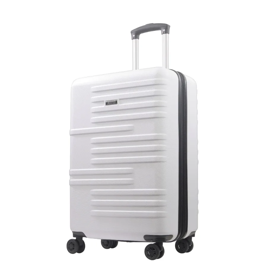 26.5 Inch Rolling Luggage Hardshell Suitcase with Spinner Wheels White
26.5 Inch Rolling Luggage Hardshell Suitcase with Spinner Wheels White