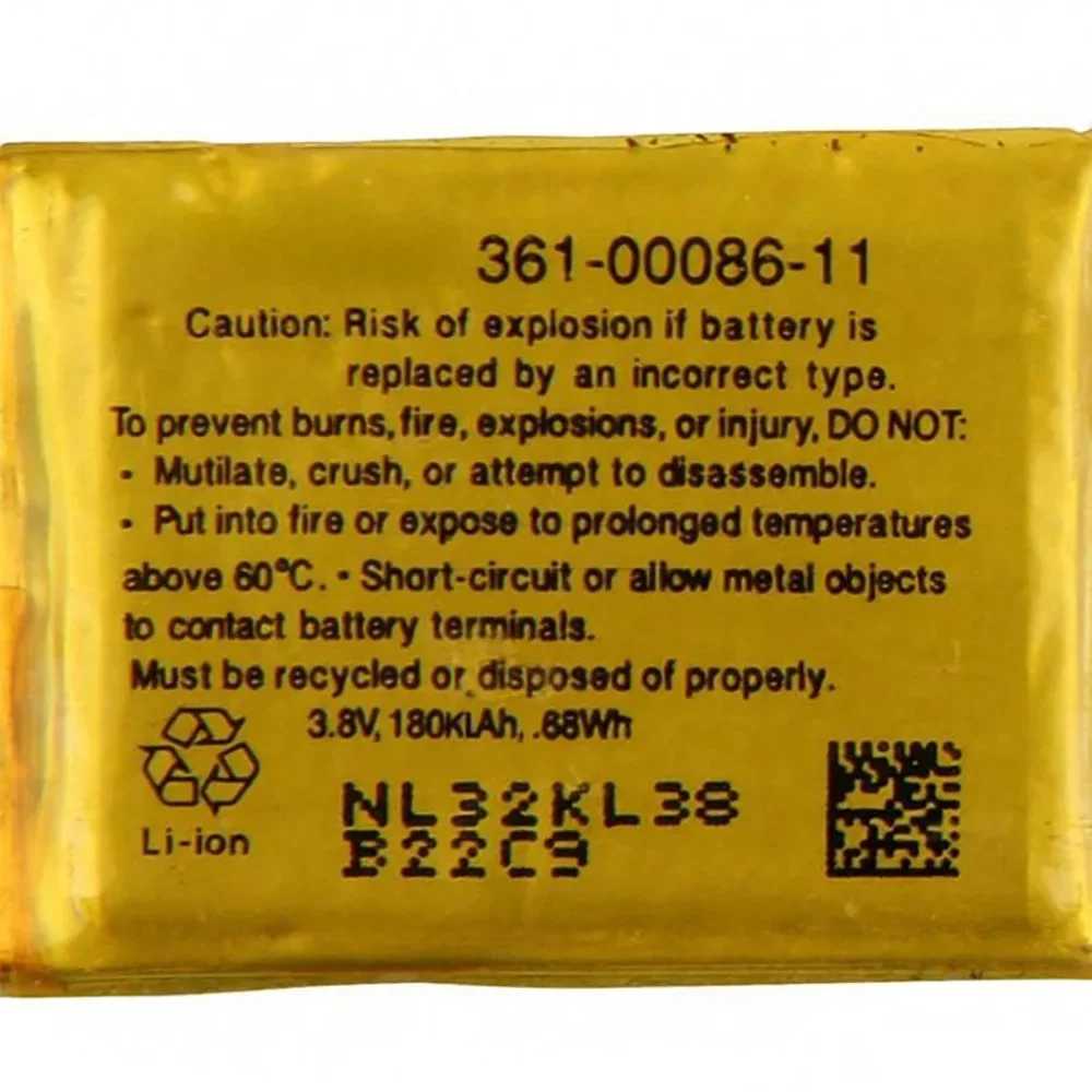 Новая батарея 180 мАч для спортивных GPS-часов Garmin Forerunner 361-00086-11
Новая батарея 180 мАч для спортивных GPS-часов Garmin Forerunner 361-00086-11