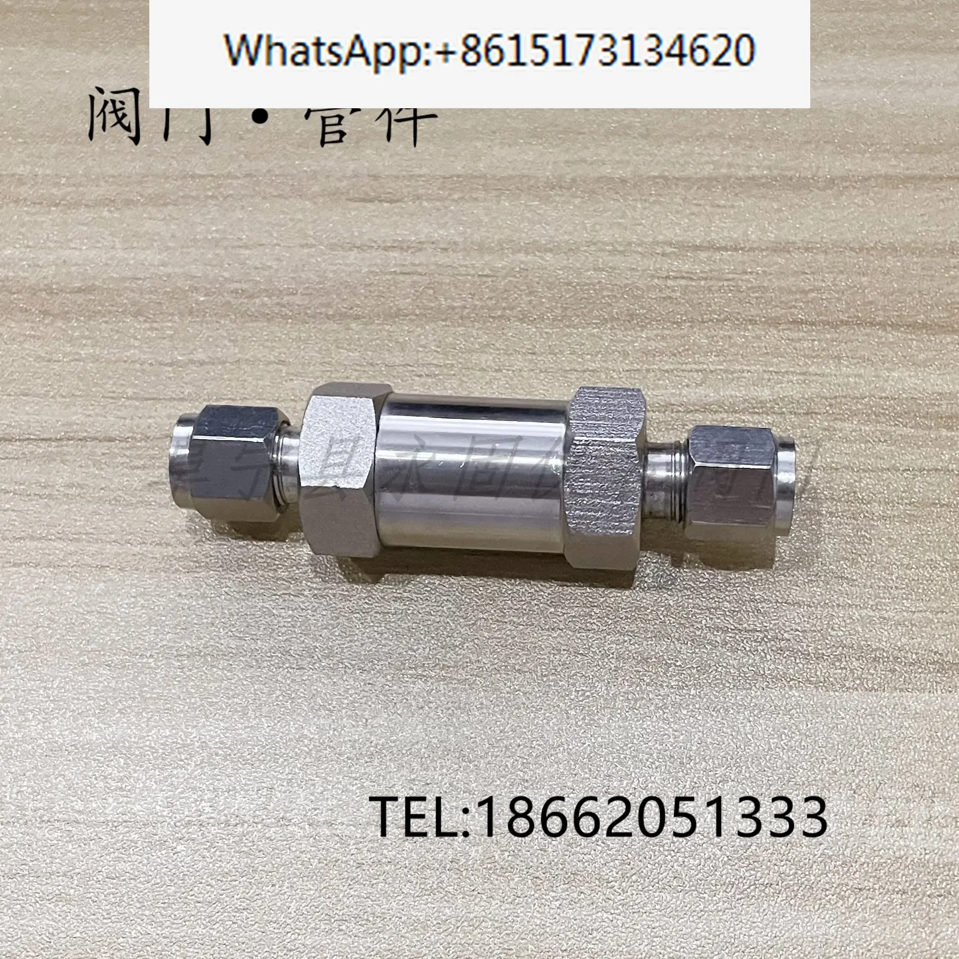 Stainless steel one-way valve, check valve, check valve, sleeve type internal thread 1/8 1/4 6mm 1/2
Stainless steel one-way valve, check valve, check valve, sleeve type internal thread 1/8 1/4 6mm 1/2