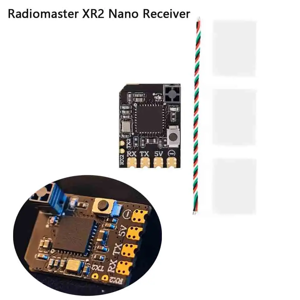 Radiomaster XR2 Nano 2.4GHz ExpressLRS Receiver Tower Antenna LR1121 Transceiver with Built-in Wi Fi Module for FPV Drone RC
Radiomaster XR2 Nano 2.4GHz ExpressLRS Receiver Tower Antenna LR1121 Transceiver with Built-in Wi Fi Module for FPV Drone RC