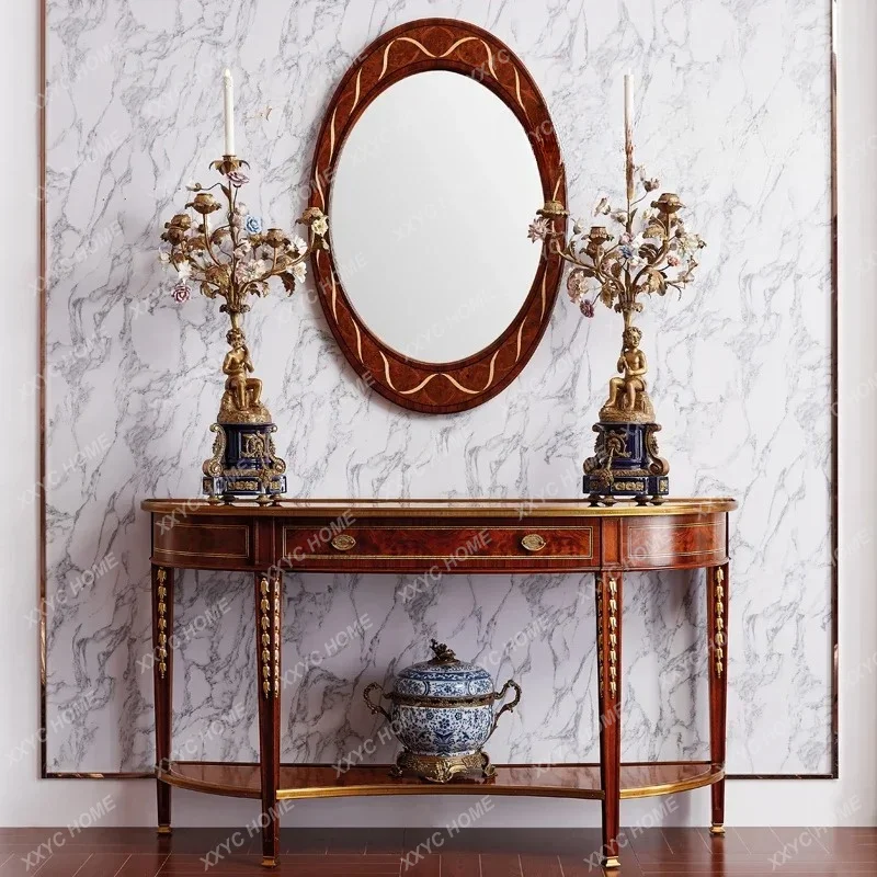 British Neoclassical Solid Wood Entrance Decorative Cabinet High-end Furniture Household Simple Living Room Storage Cabinet
British Neoclassical Solid Wood Entrance Decorative Cabinet High-end Furniture Household Simple Living Room Storage Cabinet