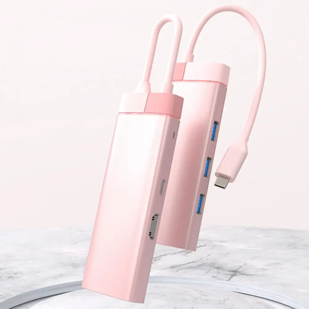 Dongle Adapter Reliable Multiple USB Interfaces Compact 6 in 1 USB C Hub Adapter Computer Accessories
Dongle Adapter Reliable Multiple USB Interfaces Compact 6 in 1 USB C Hub Adapter Computer Accessories
