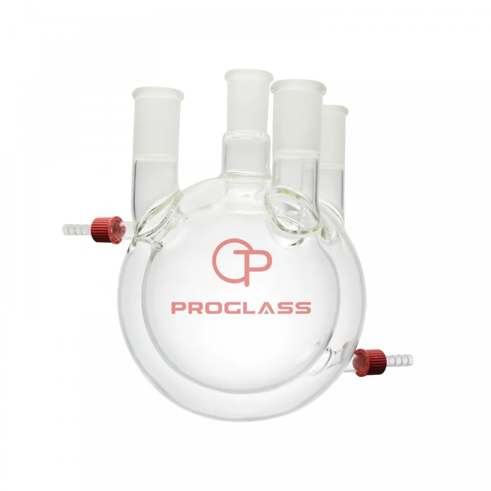 Four Necks Round Bottom Jacketed Flask Heavy Wall
Four Necks Round Bottom Jacketed Flask Heavy Wall