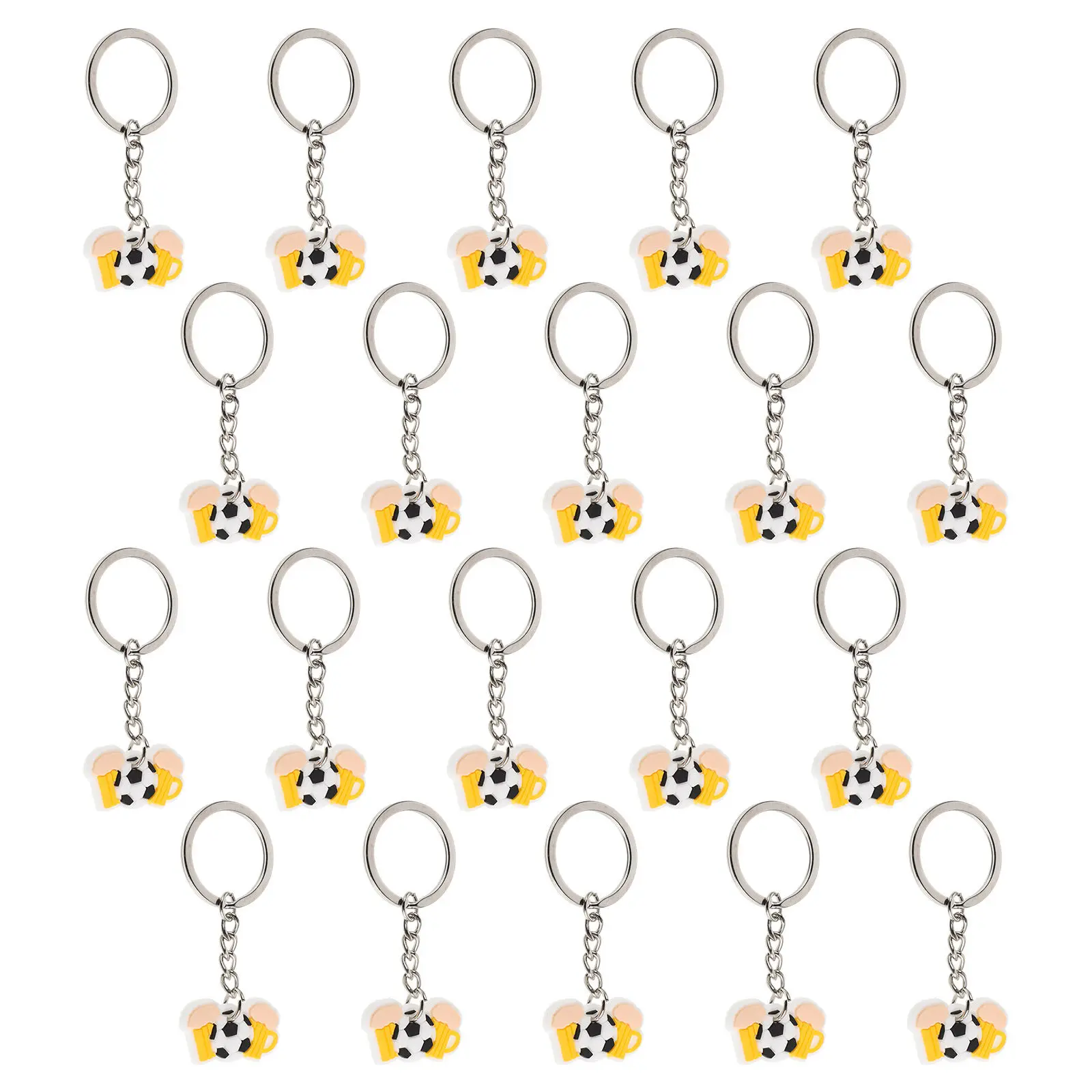 20Pcs Soccer Keyrings Cartoon Style PVC Football Charms Lightweight Football Party Favors Boys Girls Sports Event Gifts Soccer
20Pcs Soccer Keyrings Cartoon Style PVC Football Charms Lightweight Football Party Favors Boys Girls Sports Event Gifts Soccer
