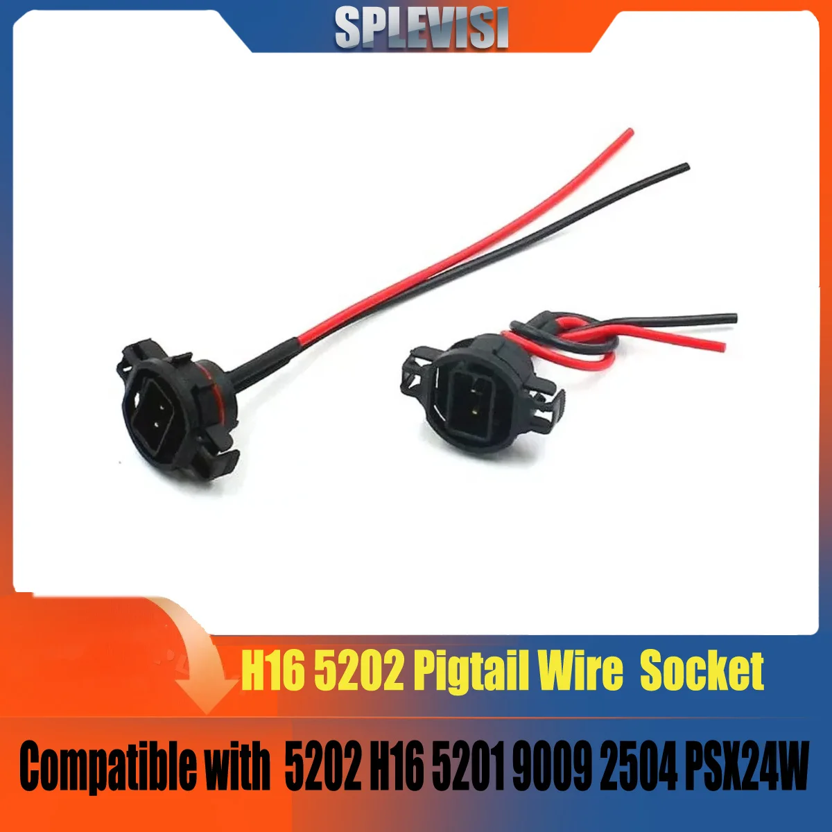 Wire Pigtail Male H16 PS24W 5202 9009 Two Harness Fog Light Bulb Socket Plug Replace
Wire Pigtail Male H16 PS24W 5202 9009 Two Harness Fog Light Bulb Socket Plug Replace