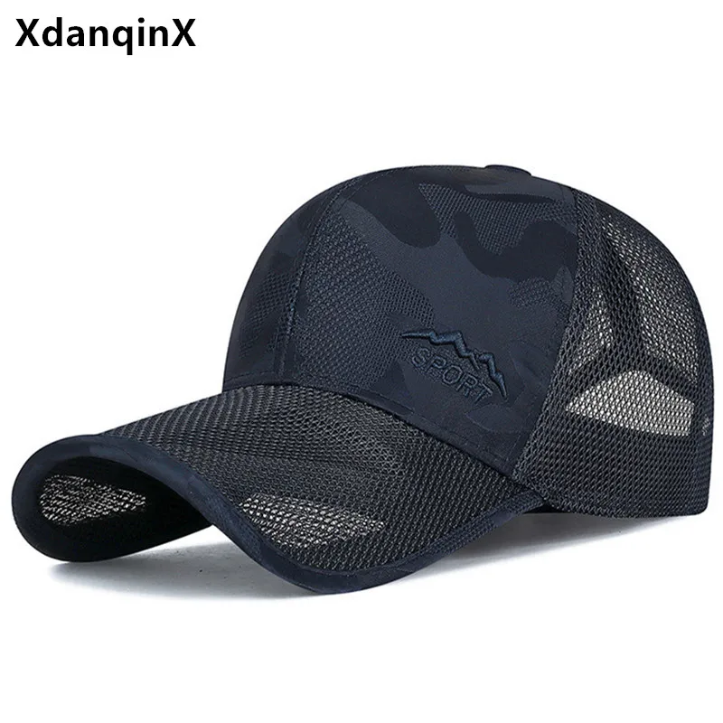 New Summer Breathable Mesh Caps For Men And Women Hardtop Embroidery Camouflage Baseball Cap Camping Fishing Hat Snapback Cap
New Summer Breathable Mesh Caps For Men And Women Hardtop Embroidery Camouflage Baseball Cap Camping Fishing Hat Snapback Cap