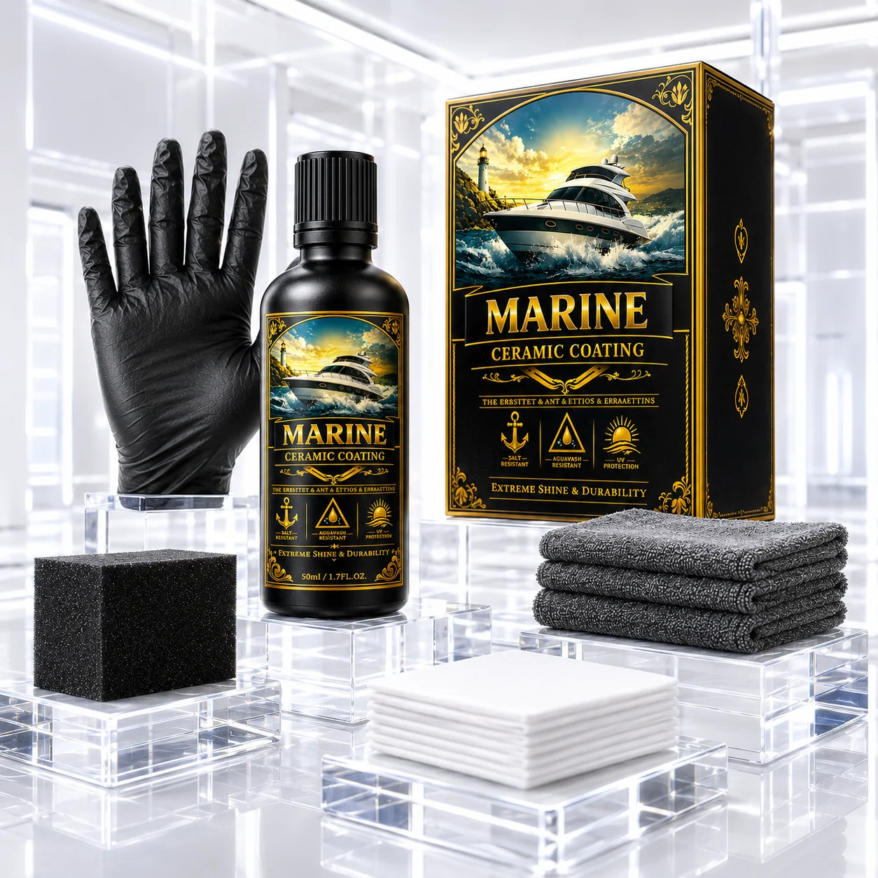 MARINE CERAMIC COATING Kit – Professional Grade Protection for Marine Paint, Metal & Fiberglass
MARINE CERAMIC COATING Kit – Professional Grade Protection for Marine Paint, Metal & Fiberglass