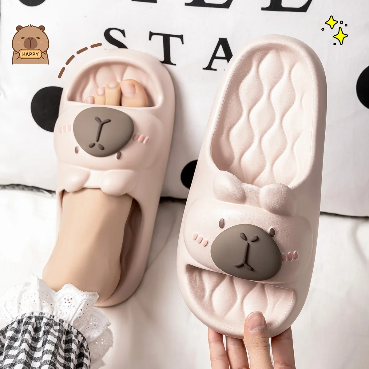Capybara 2025 Women's Non-Slip Quiet Slippers for Bathroom, Home - EVA House Slides
Capybara 2025 Women's Non-Slip Quiet Slippers for Bathroom, Home - EVA House Slides