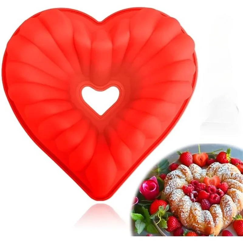 3D Heart Shape Silicone Baking Pan For Pastry Mold DIY Mousse Cake Charlotte Dessert Art Baking Tools Tray Kitchen Accessories
3D Heart Shape Silicone Baking Pan For Pastry Mold DIY Mousse Cake Charlotte Dessert Art Baking Tools Tray Kitchen Accessories