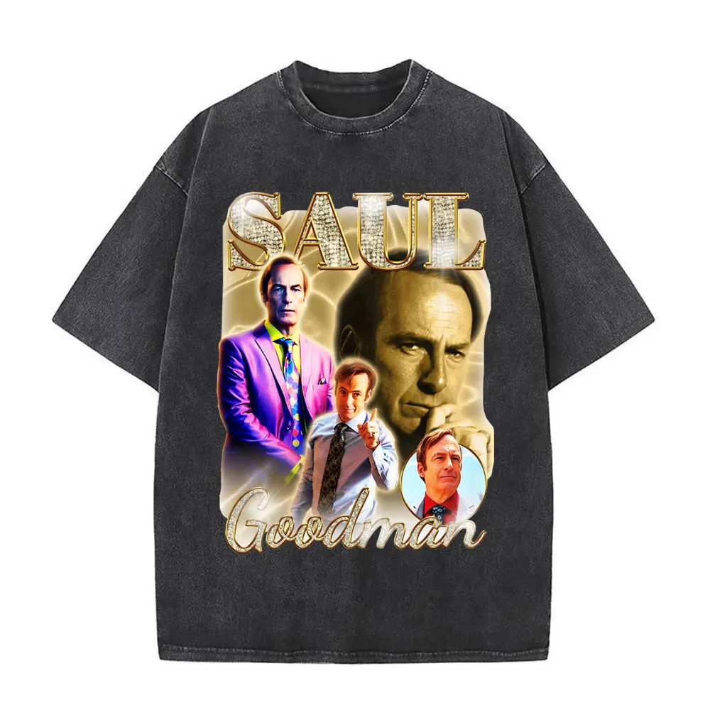 Vintage Washed Better Call Saul Graphic Print T-shirts Heisenberg Breaking Bad T Shirts Men's Casual Cotton T-shirt Streetwear
Vintage Washed Better Call Saul Graphic Print T-shirts Heisenberg Breaking Bad T Shirts Men's Casual Cotton T-shirt Streetwear