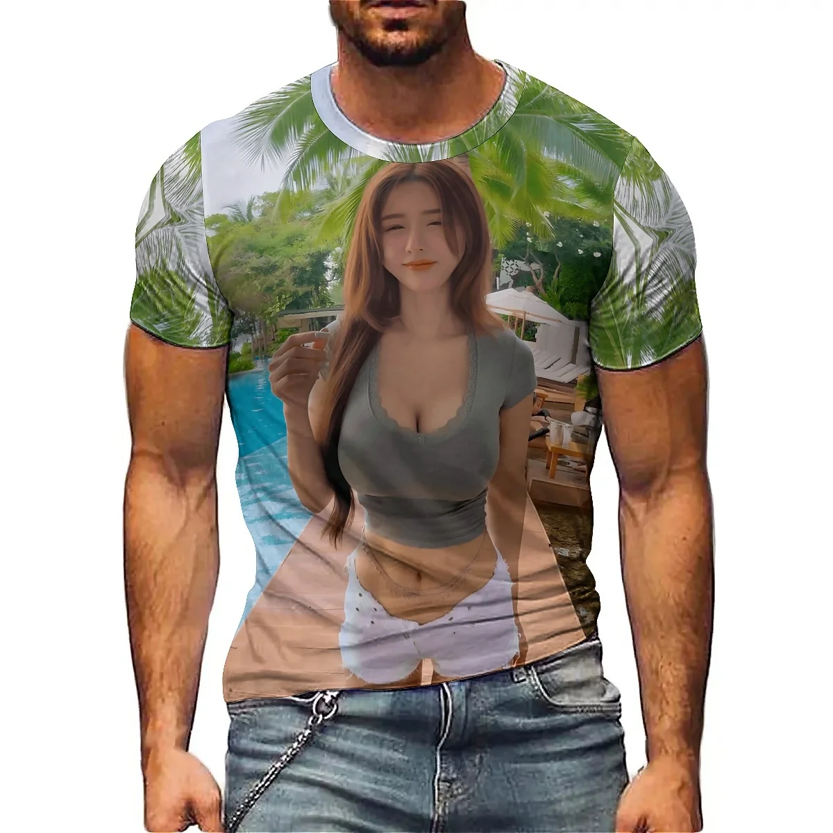 Men's New Personalized Fantasy Art 3D Printed Short-Sleeve T-Shirt - Student Crew Neck
Men's New Personalized Fantasy Art 3D Printed Short-Sleeve T-Shirt - Student Crew Neck