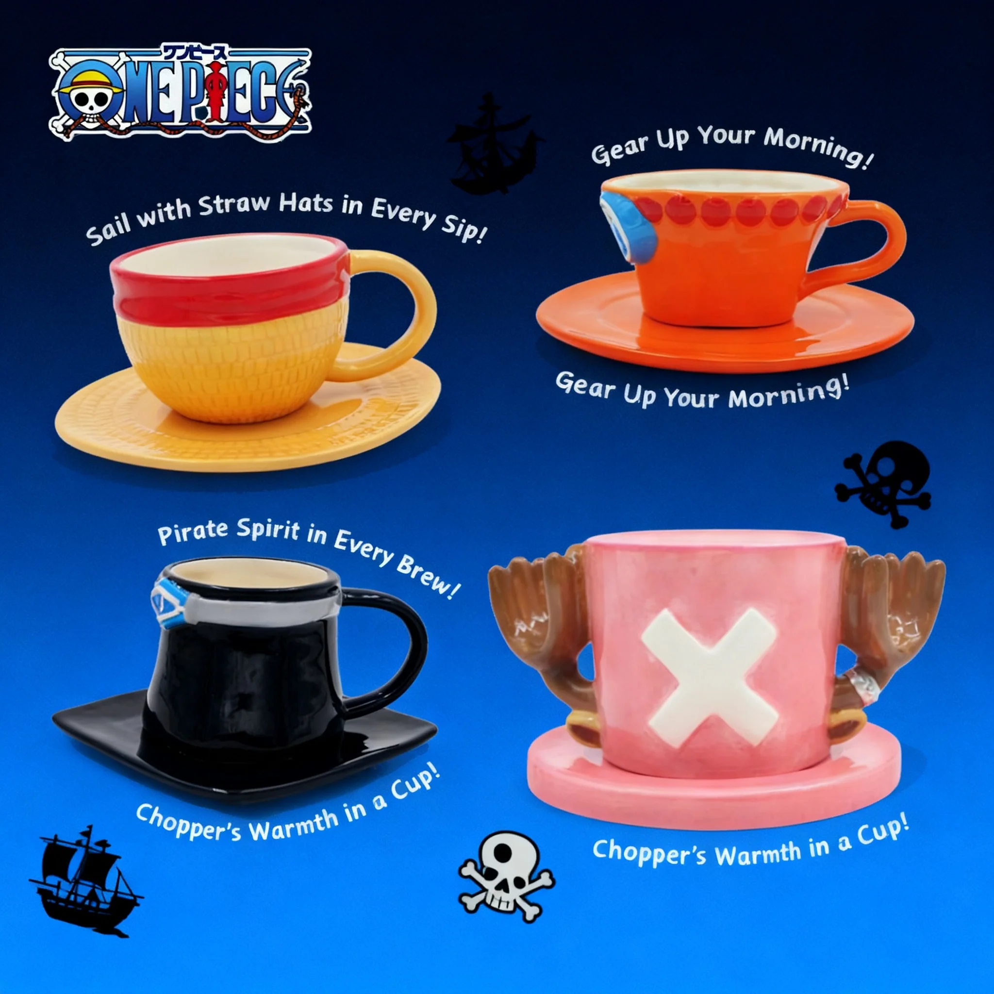 Anime One Piece Cosplay Luffy Ace Sabo Three Brothers Ceramics Mug Water Cup Creative Hat Shaped Coffee Milk Cup Ornament Gifts
Anime One Piece Cosplay Luffy Ace Sabo Three Brothers Ceramics Mug Water Cup Creative Hat Shaped Coffee Milk Cup Ornament Gifts