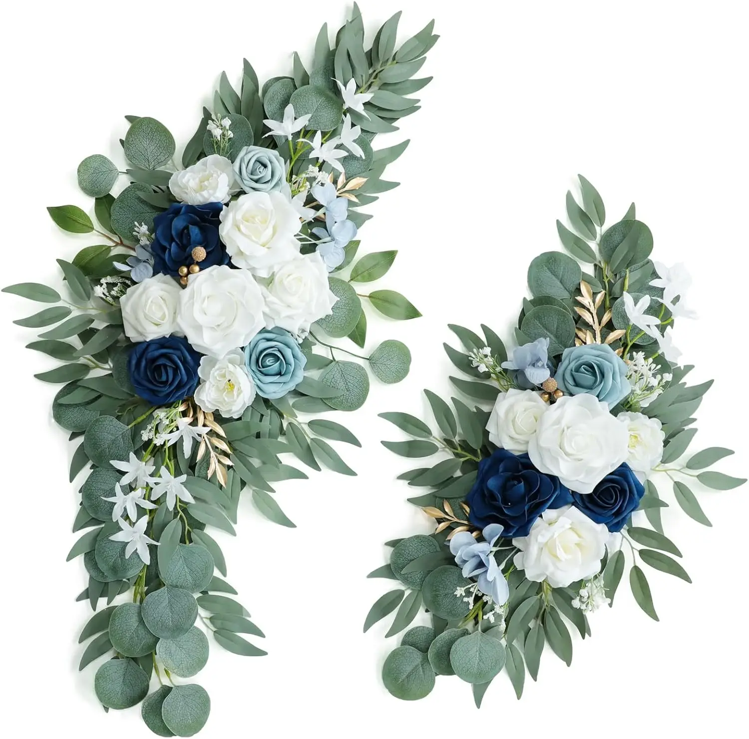 Artificial Dusty Blue Wedding Arch Flower Swags Set of 2 for Welcome Signs Floral and Wedding Reception Ceremony Decorations,
Artificial Dusty Blue Wedding Arch Flower Swags Set of 2 for Welcome Signs Floral and Wedding Reception Ceremony Decorations,
