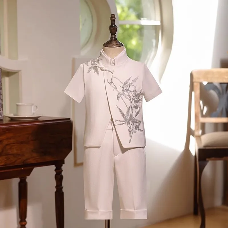 Summer New Baby Boy Suit Children's Host Piano Performance Blazers Sets For Weddings Birthday Party A4641
Summer New Baby Boy Suit Children's Host Piano Performance Blazers Sets For Weddings Birthday Party A4641