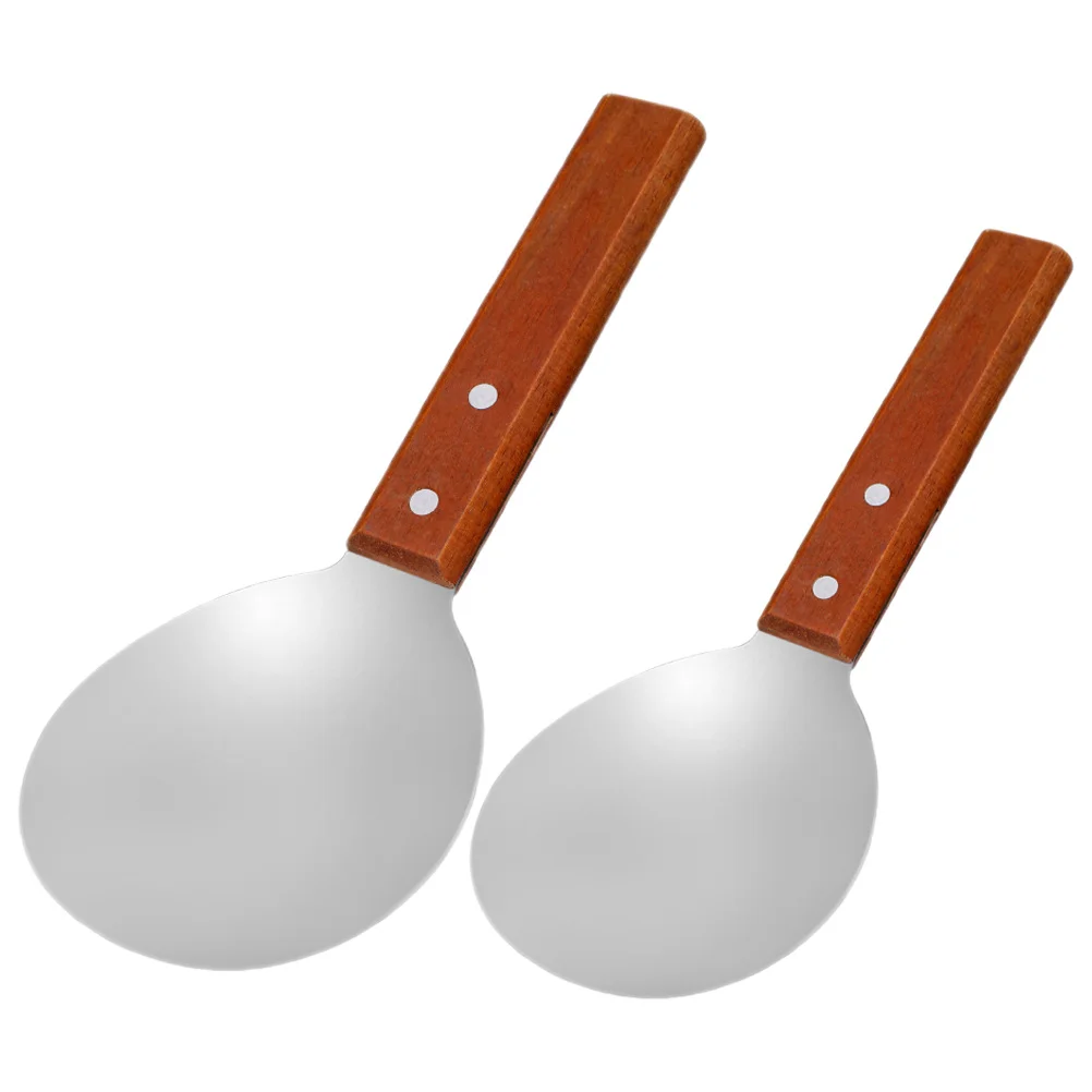 1 Set Stainless Steel Spoons Wood Handle Rice Serving Scoop Multifunctional Kitchen Ladle For Tofu Ice Cream Soup Food Storage
1 Set Stainless Steel Spoons Wood Handle Rice Serving Scoop Multifunctional Kitchen Ladle For Tofu Ice Cream Soup Food Storage