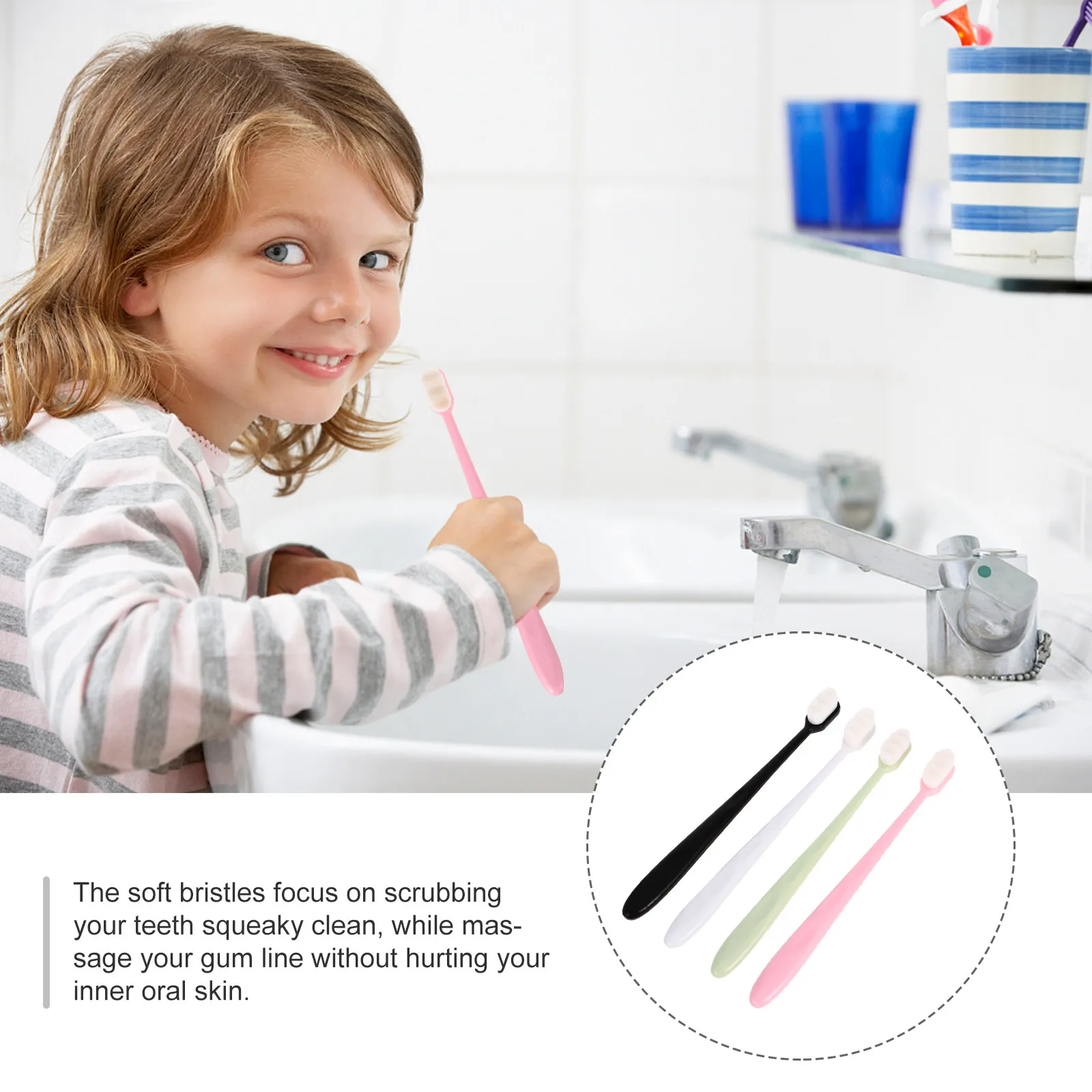 16Pcs Soft Bristle Toothbrush Ideal for Sensitive Gums Deep Clean Plaque Removal Adult Oral Care Portable Teeth Cleaning Tool
16Pcs Soft Bristle Toothbrush Ideal for Sensitive Gums Deep Clean Plaque Removal Adult Oral Care Portable Teeth Cleaning Tool