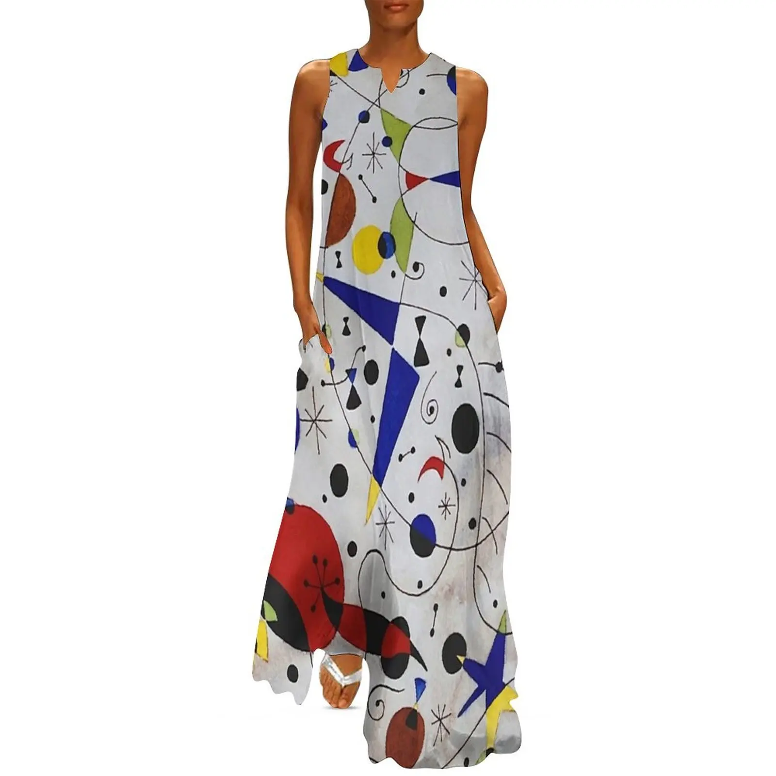 Miro's Cat Encircled by the Flight of a Bird Long Dress women's summer clothing 2025 Women's summer long dress Dress
Miro's Cat Encircled by the Flight of a Bird Long Dress women's summer clothing 2025 Women's summer long dress Dress