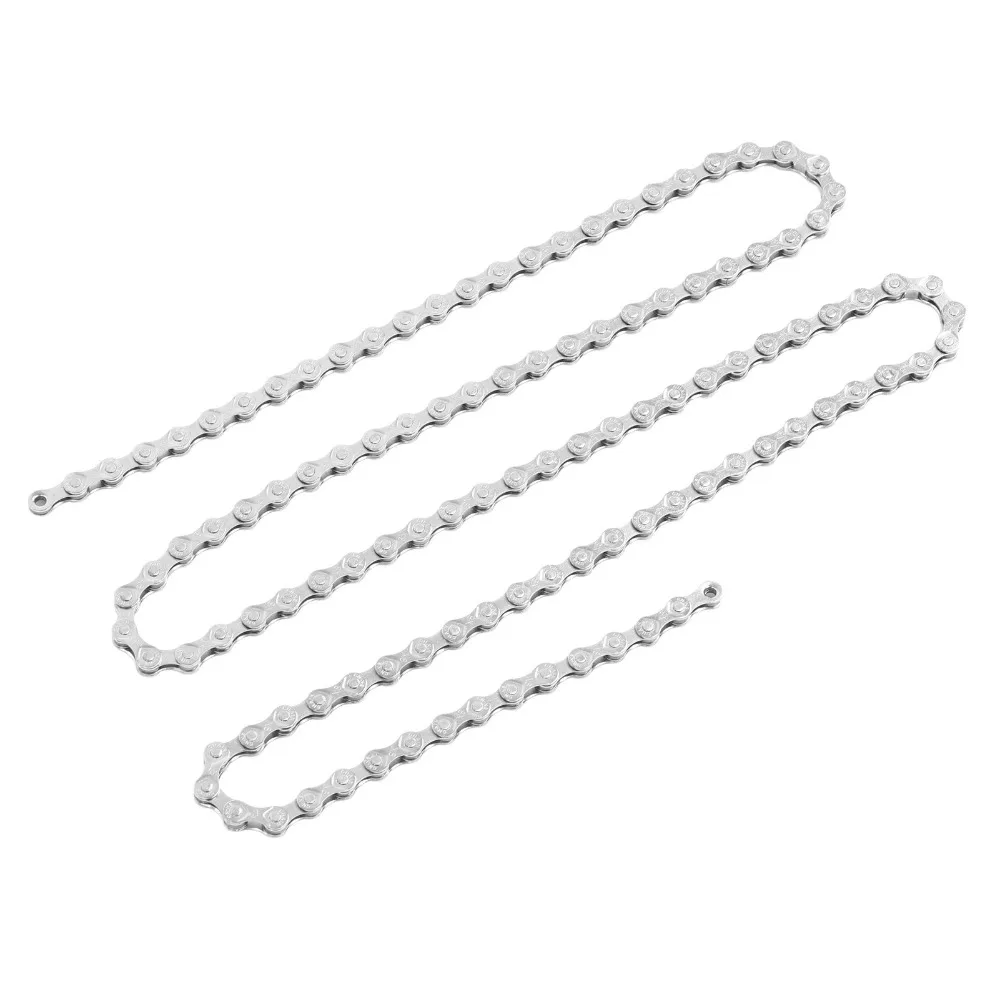 6/7/8 Speed Bike Chain Carbon Steel Silver Mountain Bike Chain 116 Links 1/2 x 3/32 Inch Variable Speed Chain
6/7/8 Speed Bike Chain Carbon Steel Silver Mountain Bike Chain 116 Links 1/2 x 3/32 Inch Variable Speed Chain