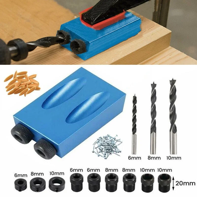 Набор дюбельных приспособлений для деревообработки, приспособление для карманных отверстий, направляющая для сверления, локатор для соединения мебели, инструмент для сверления отверстий, позиционирование
Набор дюбельных приспособлений для деревообработки, приспособление для карманных отверстий, направляющая для сверления, локатор для соединения мебели, инструмент для сверления отверстий, позиционирование