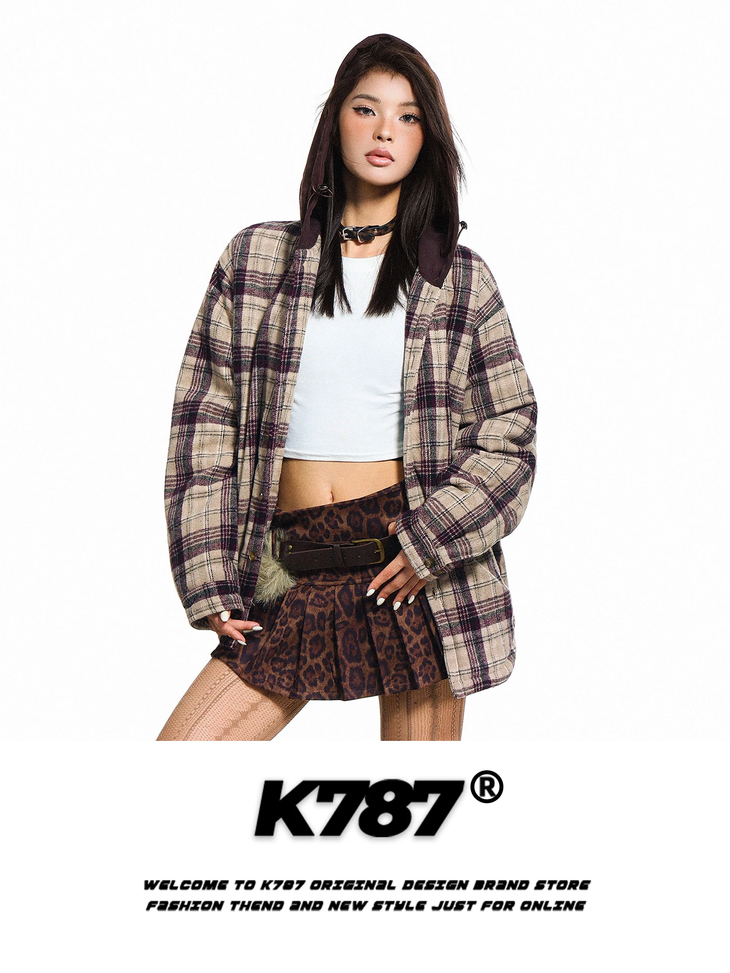 K787 American Retro Vintage Plaid Hooded Jaet Men's Women's Splicing Loose Warm Thi Couple Cotton Clothes Outerwear
K787 American Retro Vintage Plaid Hooded Jaet Men's Women's Splicing Loose Warm Thi Couple Cotton Clothes Outerwear