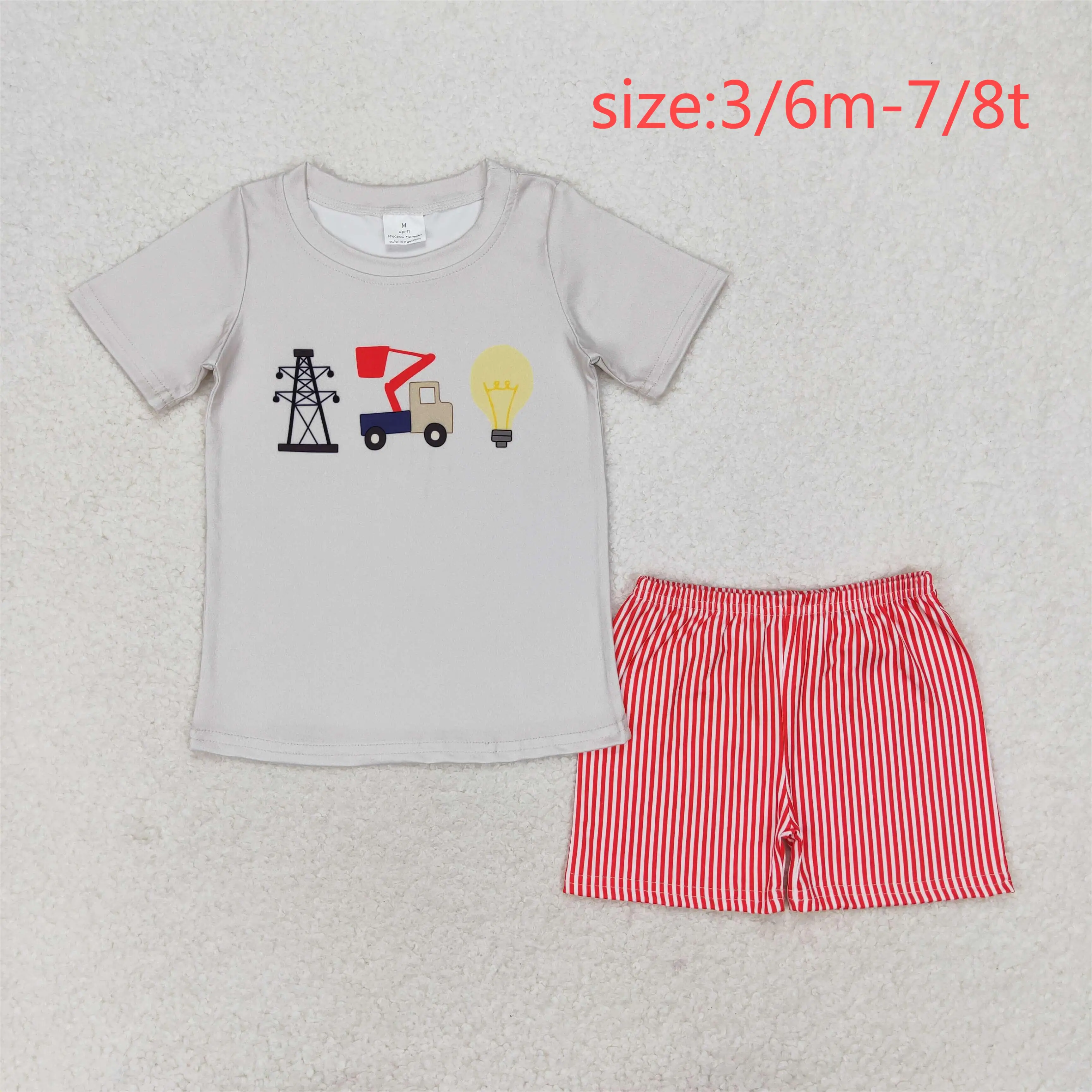 z95-13 BSSO0632 Wholesale boys Grid Light Bulb Short Sleeve Red Striped Shorts Set Summer Boutique baby boy clothes sets
z95-13 BSSO0632 Wholesale boys Grid Light Bulb Short Sleeve Red Striped Shorts Set Summer Boutique baby boy clothes sets