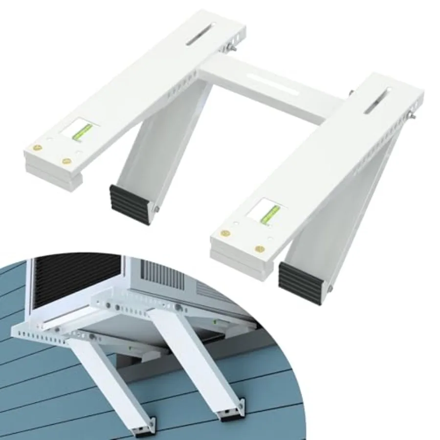 Window Air Conditioner Bracket, Heavy Duty Window AC Support Bracket with 2 Arms, Universal Fit 5, 000 to 22, 000 BTU Window AC
Window Air Conditioner Bracket, Heavy Duty Window AC Support Bracket with 2 Arms, Universal Fit 5, 000 to 22, 000 BTU Window AC