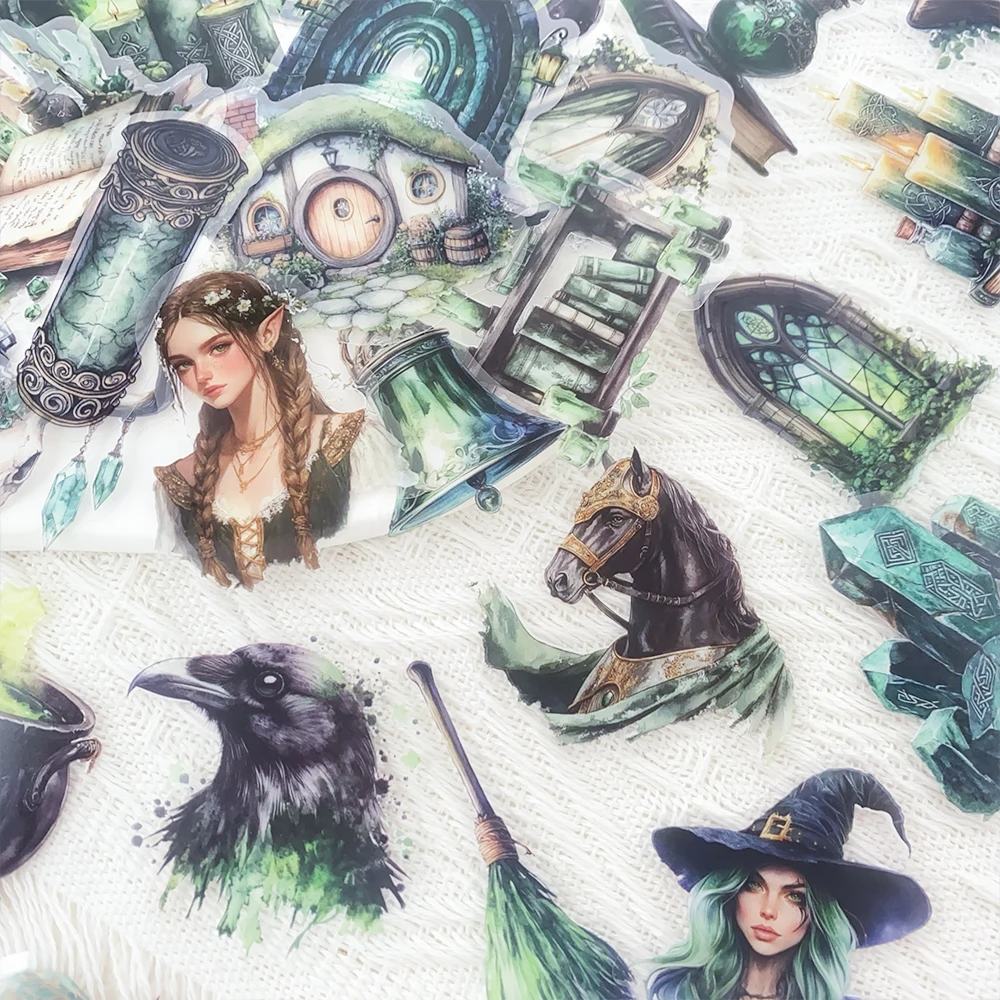 50pcs Forest Witch Transparent PET Stickers Decals For Phone Laptop Refrigerator Suitcase Helmet DIY Graffiti Aesthetic Stickers
50pcs Forest Witch Transparent PET Stickers Decals For Phone Laptop Refrigerator Suitcase Helmet DIY Graffiti Aesthetic Stickers