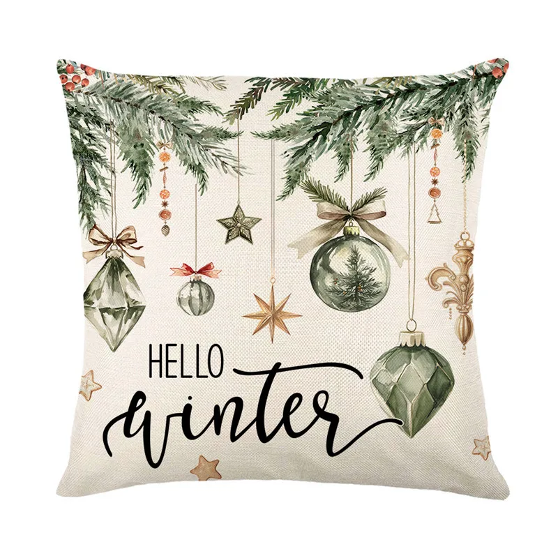 Fundas de almohada navideñas de 45x45cm, juego de 4 árboles de Navidad, fundas de cojines decorativas de Feliz Navidad de
Fundas de almohada navideñas de 45x45cm, juego de 4 árboles de Navidad, fundas de cojines decorativas de Feliz Navidad de