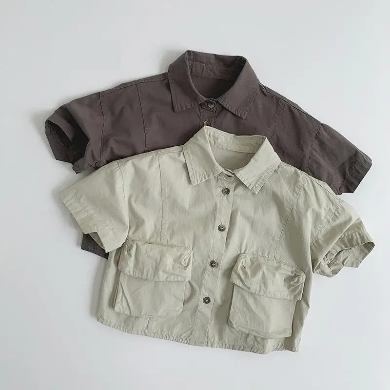 2025 Summer New Children Short Sleeve Shirts Thin Boys Vintage Versatile Shirts Kids Cardigan Cotton Girls Lapel Casual Tops
2025 Summer New Children Short Sleeve Shirts Thin Boys Vintage Versatile Shirts Kids Cardigan Cotton Girls Lapel Casual Tops