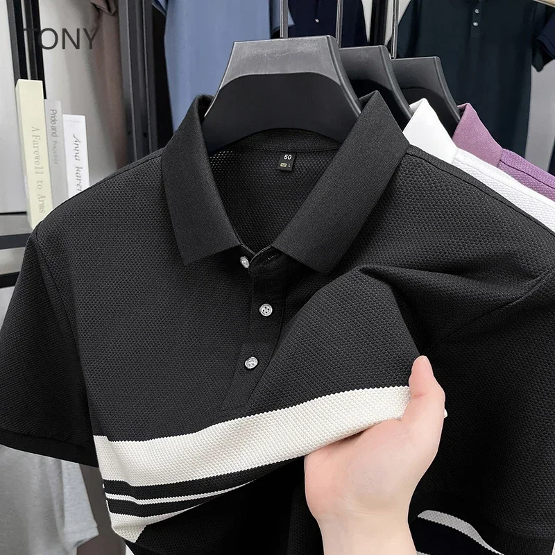 Sale Compression Shirt Men Designer Clothes Men Gym Shirt Summer Positioning Color Bars Lapel Men's T-shirt Mens Clothing
Sale Compression Shirt Men Designer Clothes Men Gym Shirt Summer Positioning Color Bars Lapel Men's T-shirt Mens Clothing