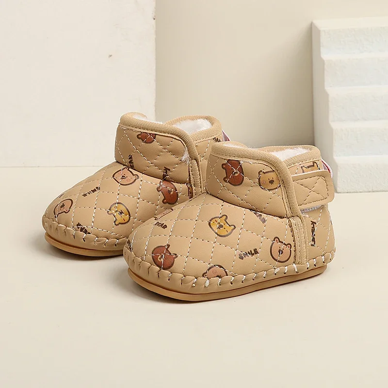 2025 Winter New Baby Kids Short Boots with Thick Fur Cute Girls Snow Boots Cute Bears Hook&loop Baby Walking Shoes Soft Non-slip
2025 Winter New Baby Kids Short Boots with Thick Fur Cute Girls Snow Boots Cute Bears Hook&loop Baby Walking Shoes Soft Non-slip